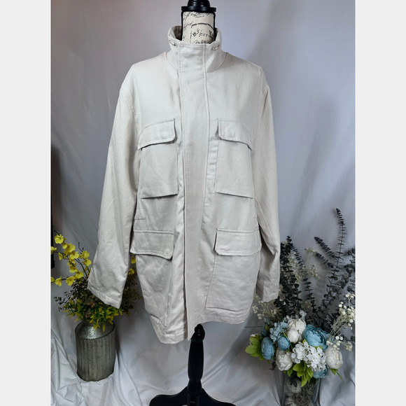 MP Piombo Safari 4 Flap Pocket Jacket Concealed zip size S - Picture 2 of 16